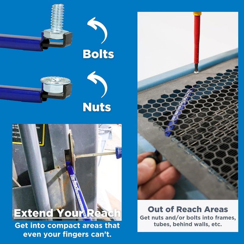 TITE-REACH Original Micro Extension Clamp, Thinnest Version, Mini-Vise Tool, Nut & Bolt Holder, Made for Tight Spaces - Image 4